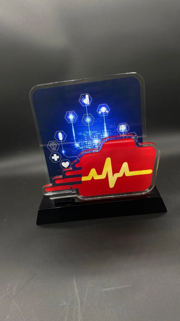 Customized crystal trophy - A