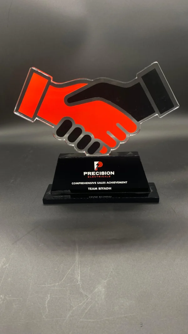 Customized crystal trophy - B