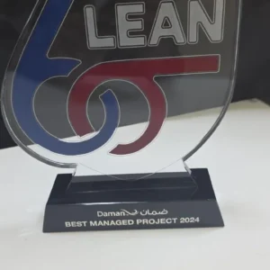 Elegant customized crytsal trophy