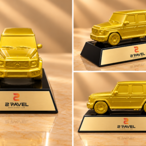 Gold vehicle 3D model trophy